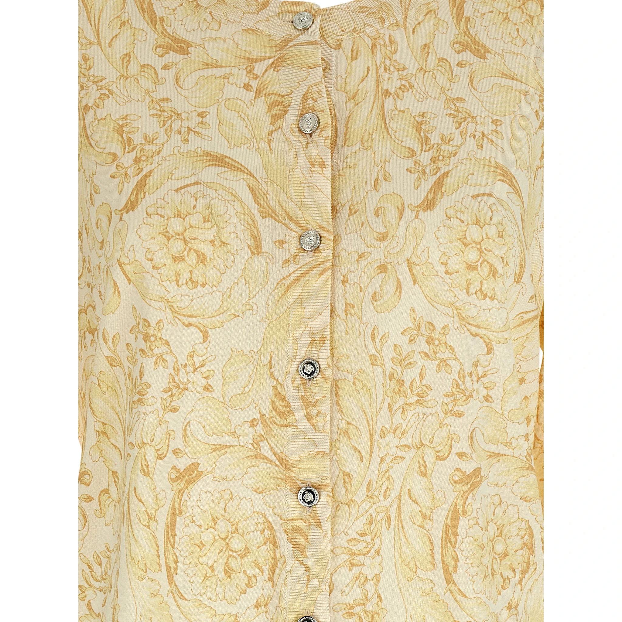 Bicolor Silk Cardigan