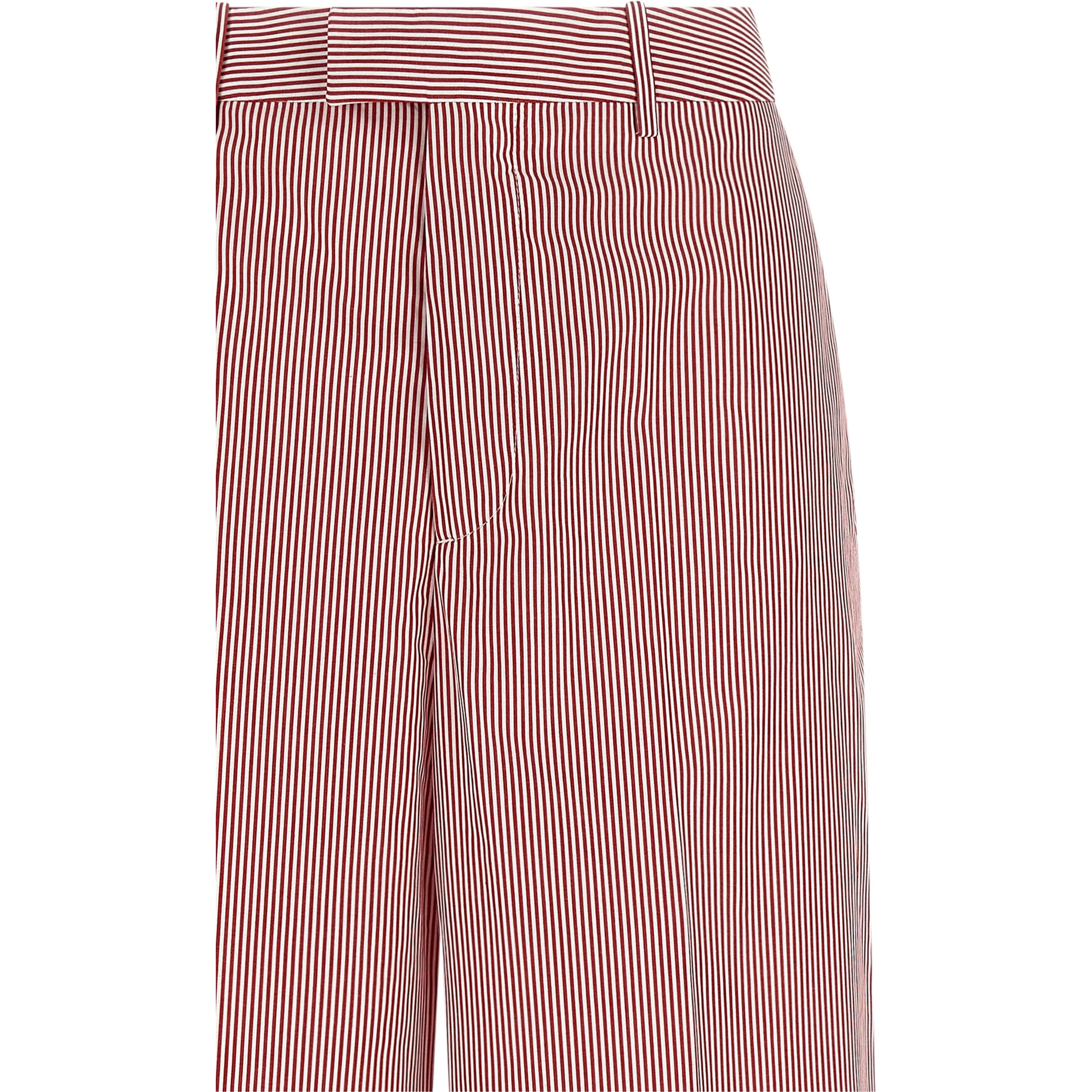 Multicolor Cotton Casual Pants