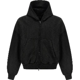Black Cotton Sweatshirt