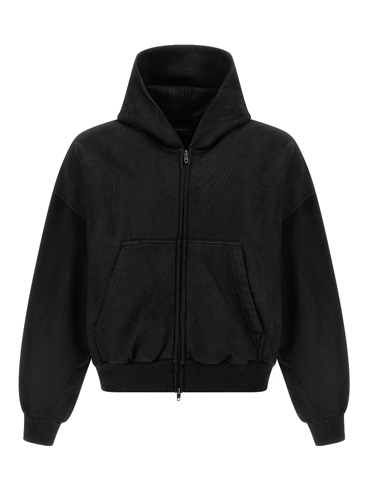 Black Cotton Sweatshirt