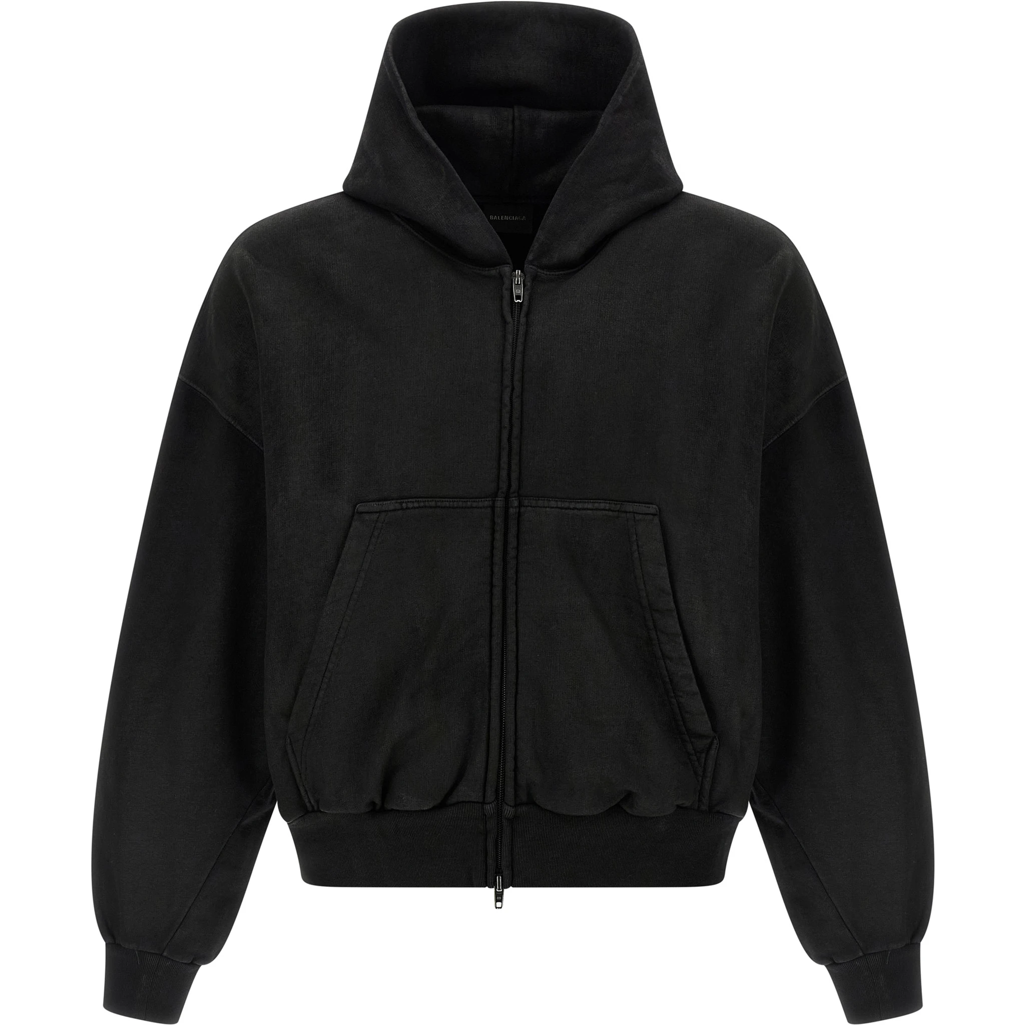 Black Cotton Sweatshirt