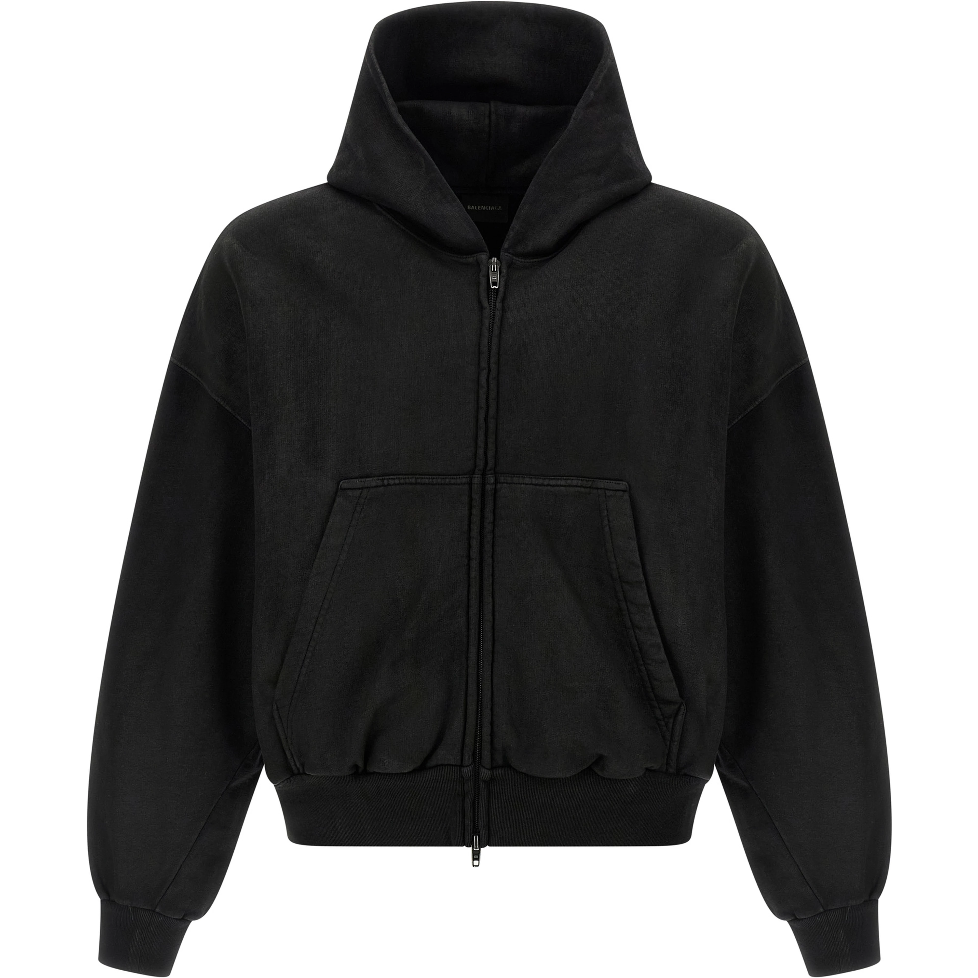 Black Cotton Sweatshirt