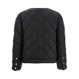 Black Polyamide Full-Length Jacket
