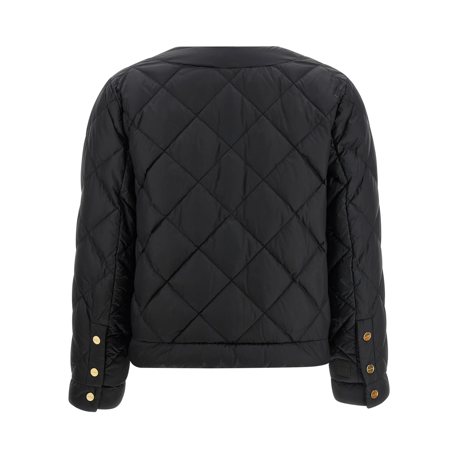 Black Polyamide Full-Length Jacket