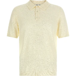 Beige Cotton Polo Shirt