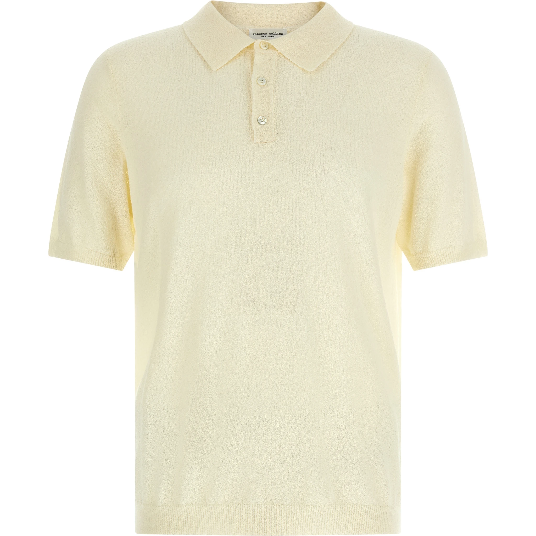 Beige Cotton Polo Shirt