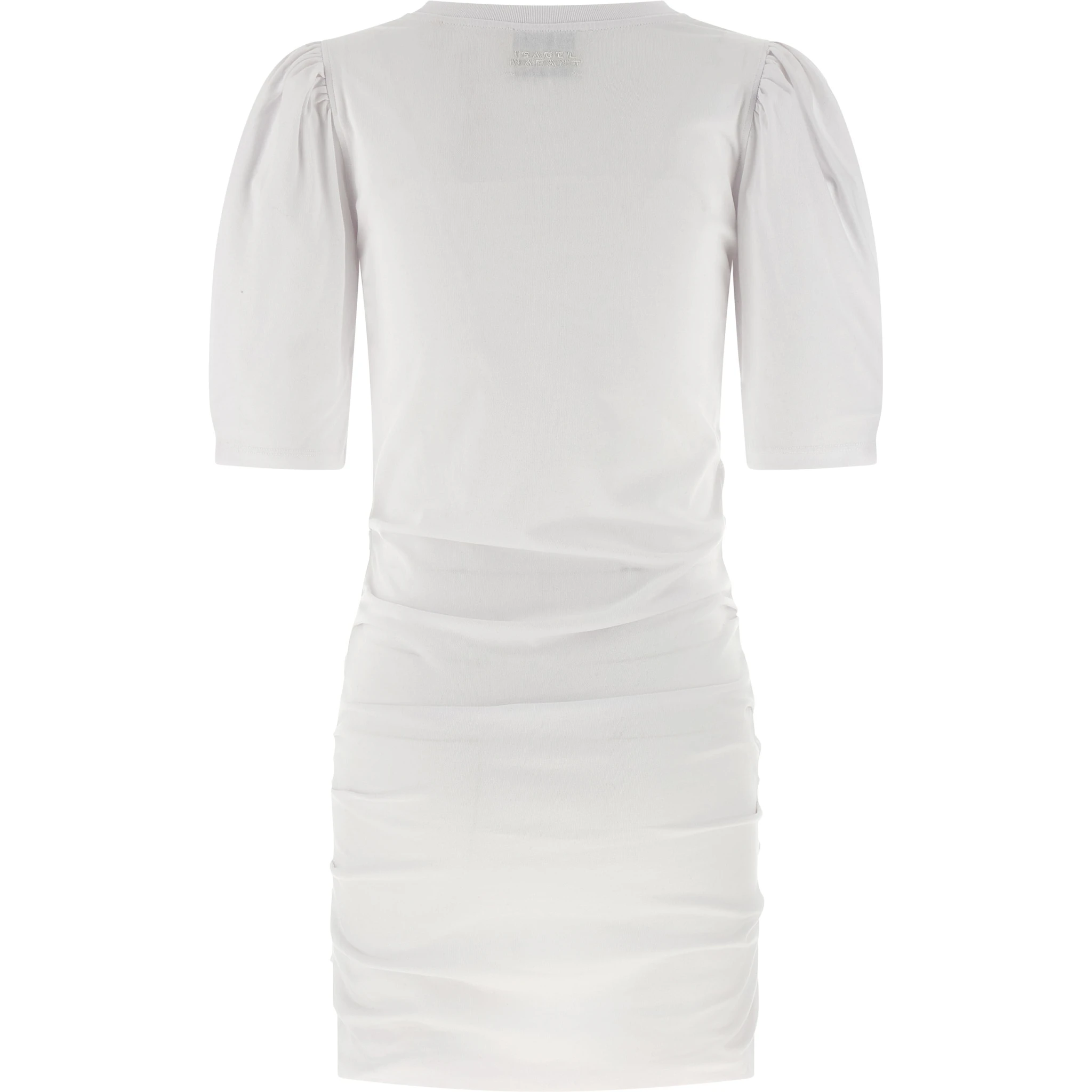White Cotton Short Dress