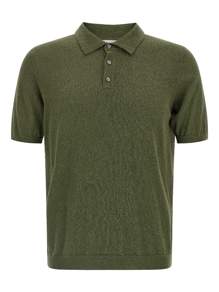 Bicolor Cotton Polo Shirt