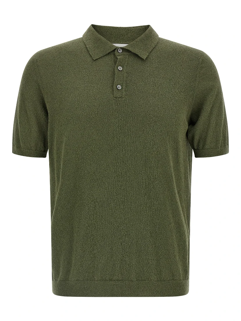 Bicolor Cotton Polo Shirt