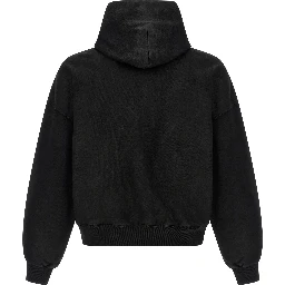 Black Cotton Sweatshirt