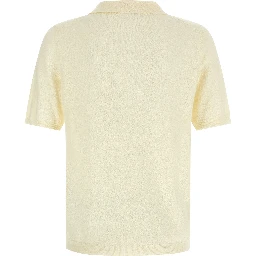 Beige Cotton Polo Shirt