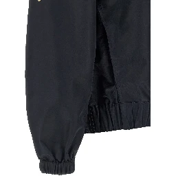 Blue Nylon Bomber