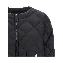 Black Polyamide Full-Length Jacket