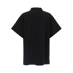 Black Cotton Polo Shirt