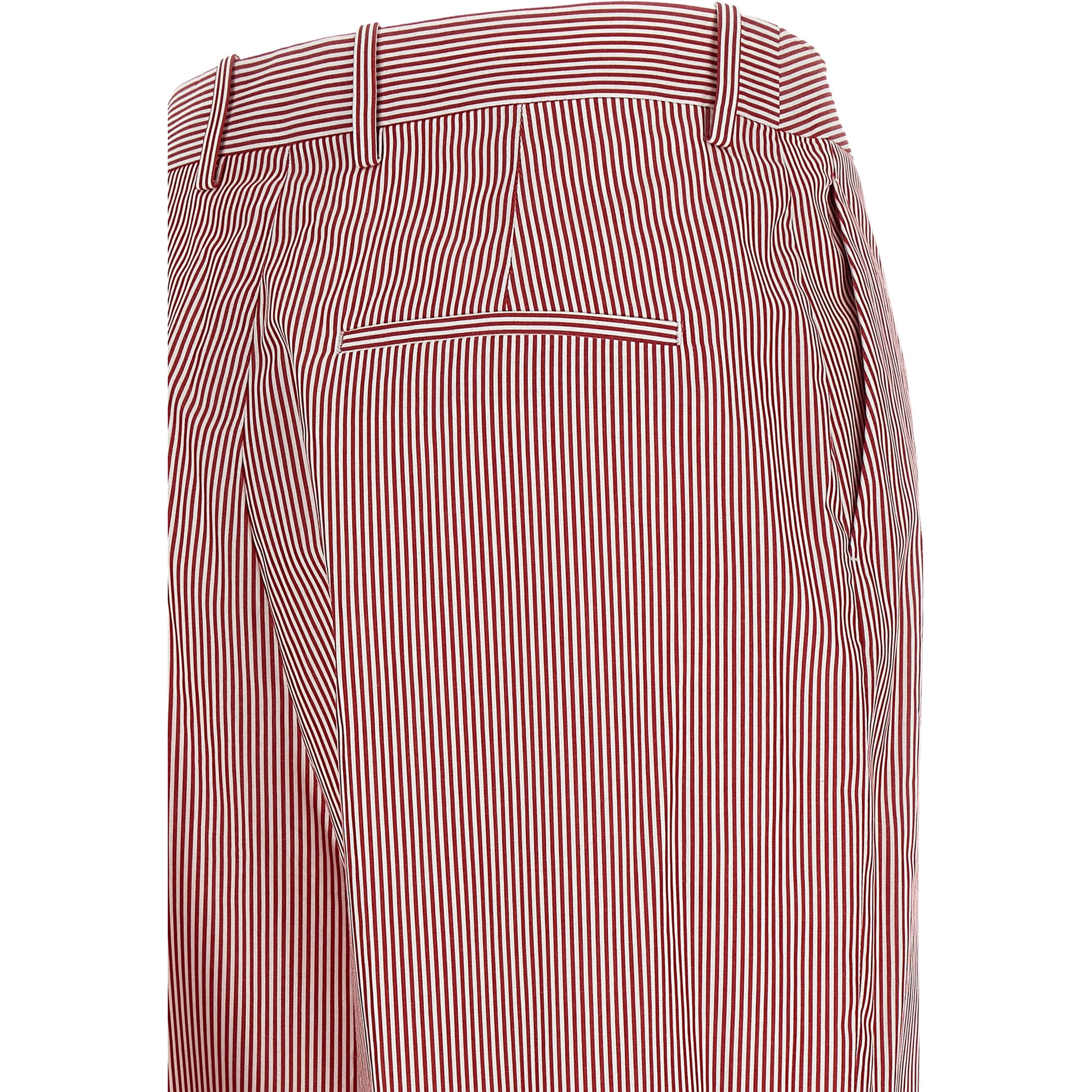Multicolor Cotton Casual Pants