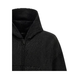Black Cotton Sweatshirt