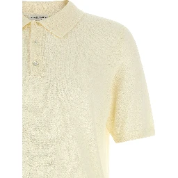 Beige Cotton Polo Shirt
