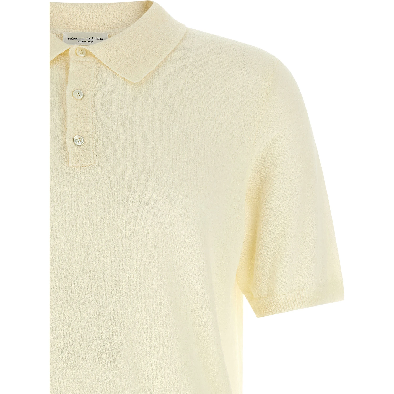 Beige Cotton Polo Shirt
