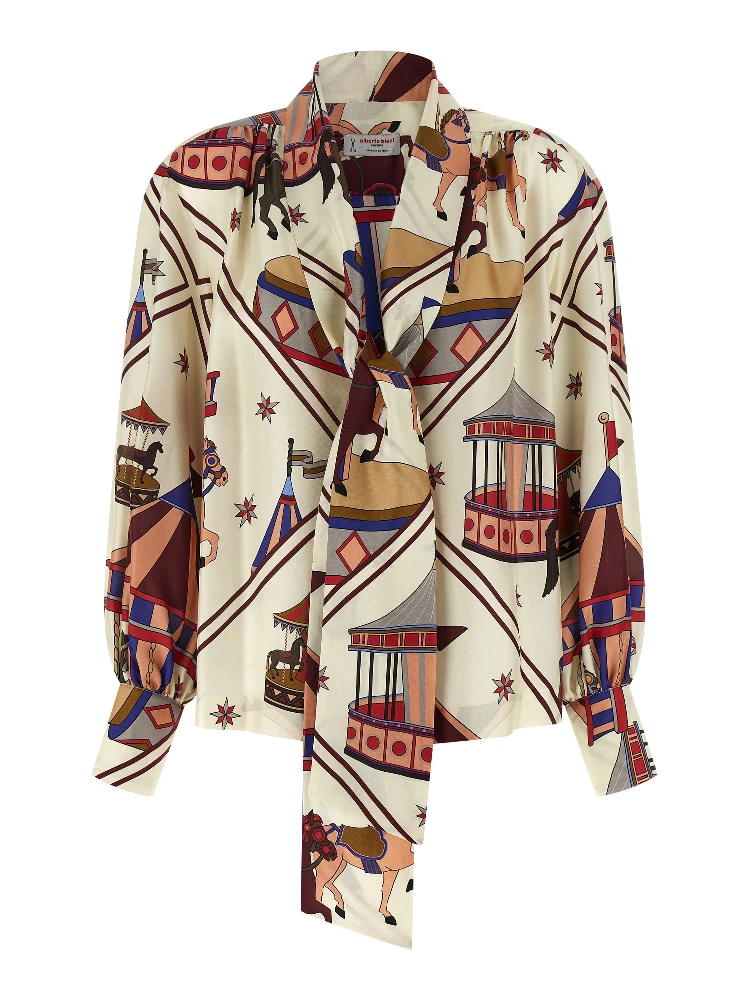 Multicolor Silk Blouse