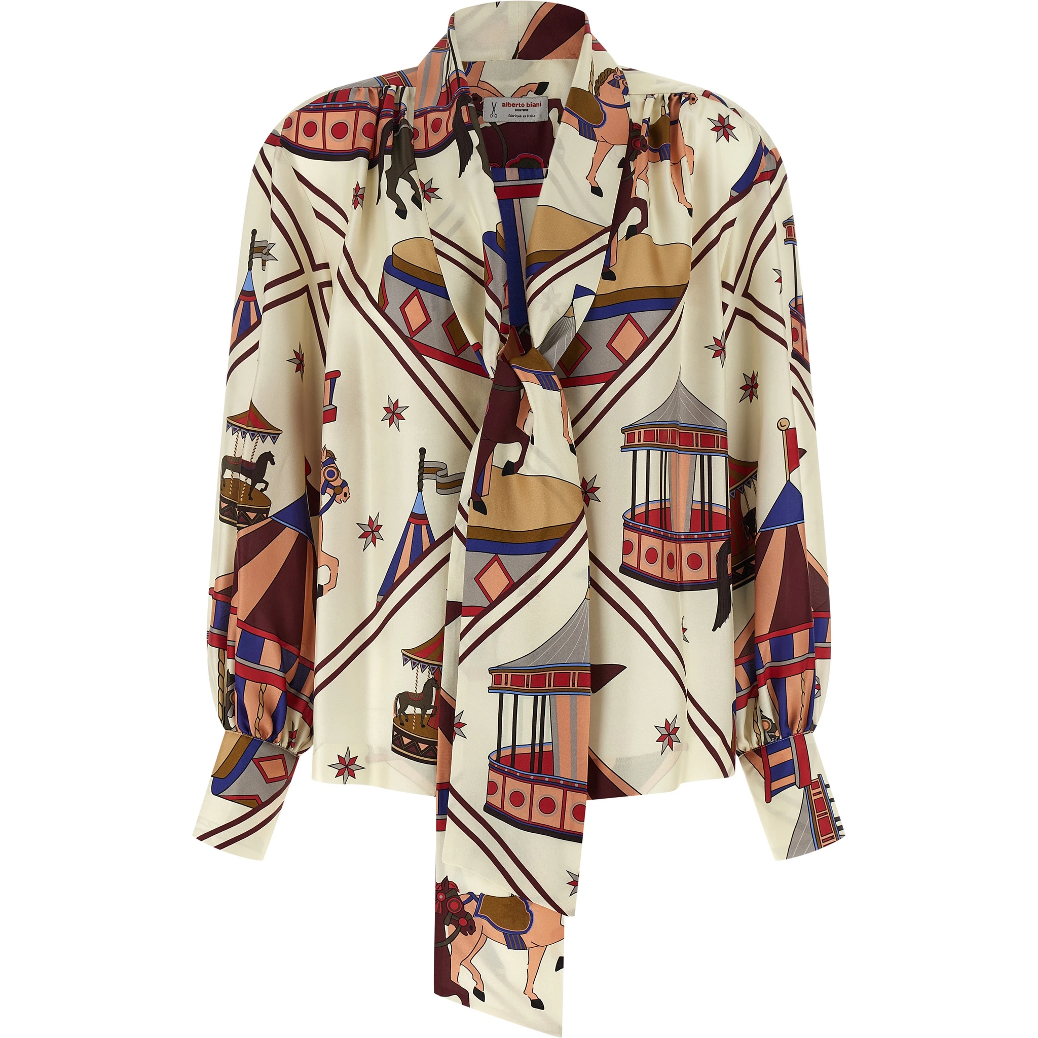 Multicolor Silk Blouse