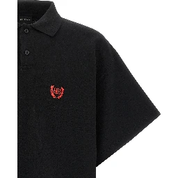 Black Cotton Polo Shirt