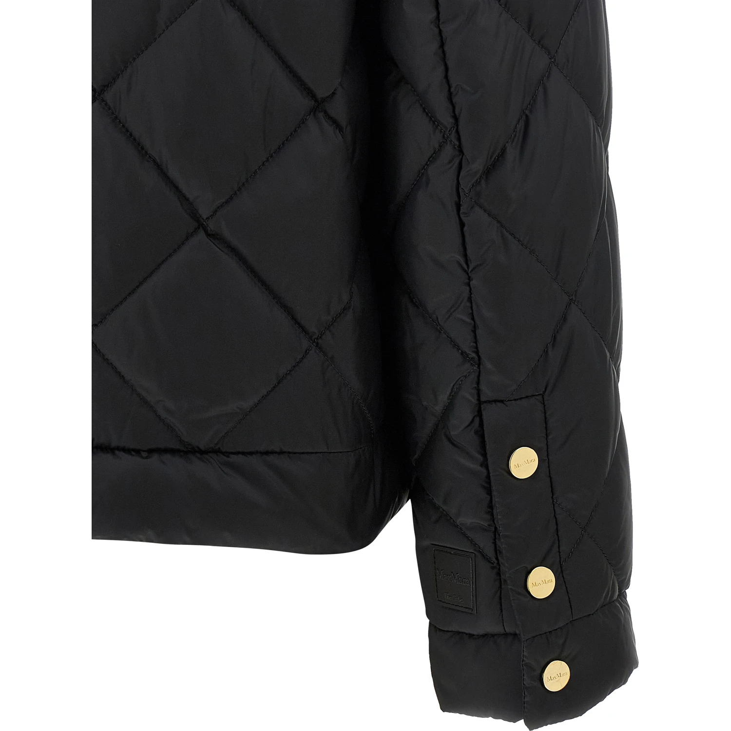 Black Polyamide Full-Length Jacket