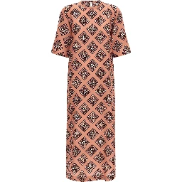 Multicolor Silk Long Dress