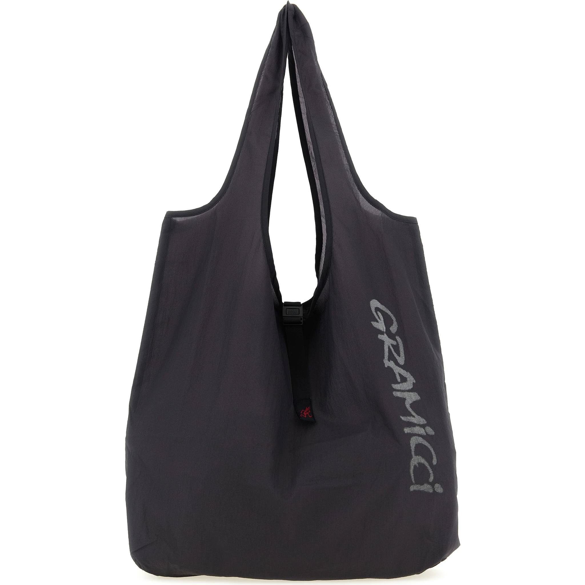 Gray Nylon Tote Bag