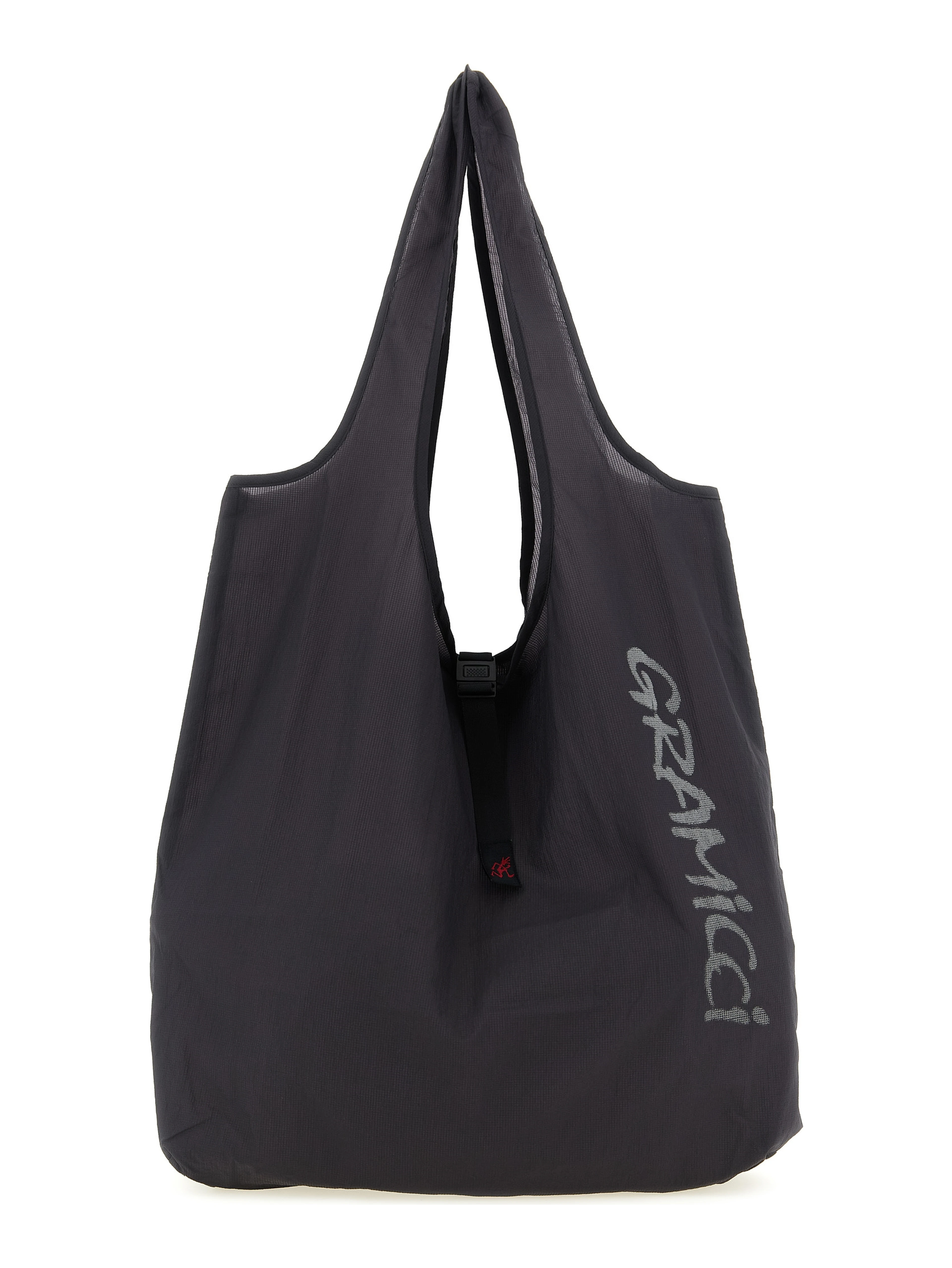 Gray Nylon Tote Bag