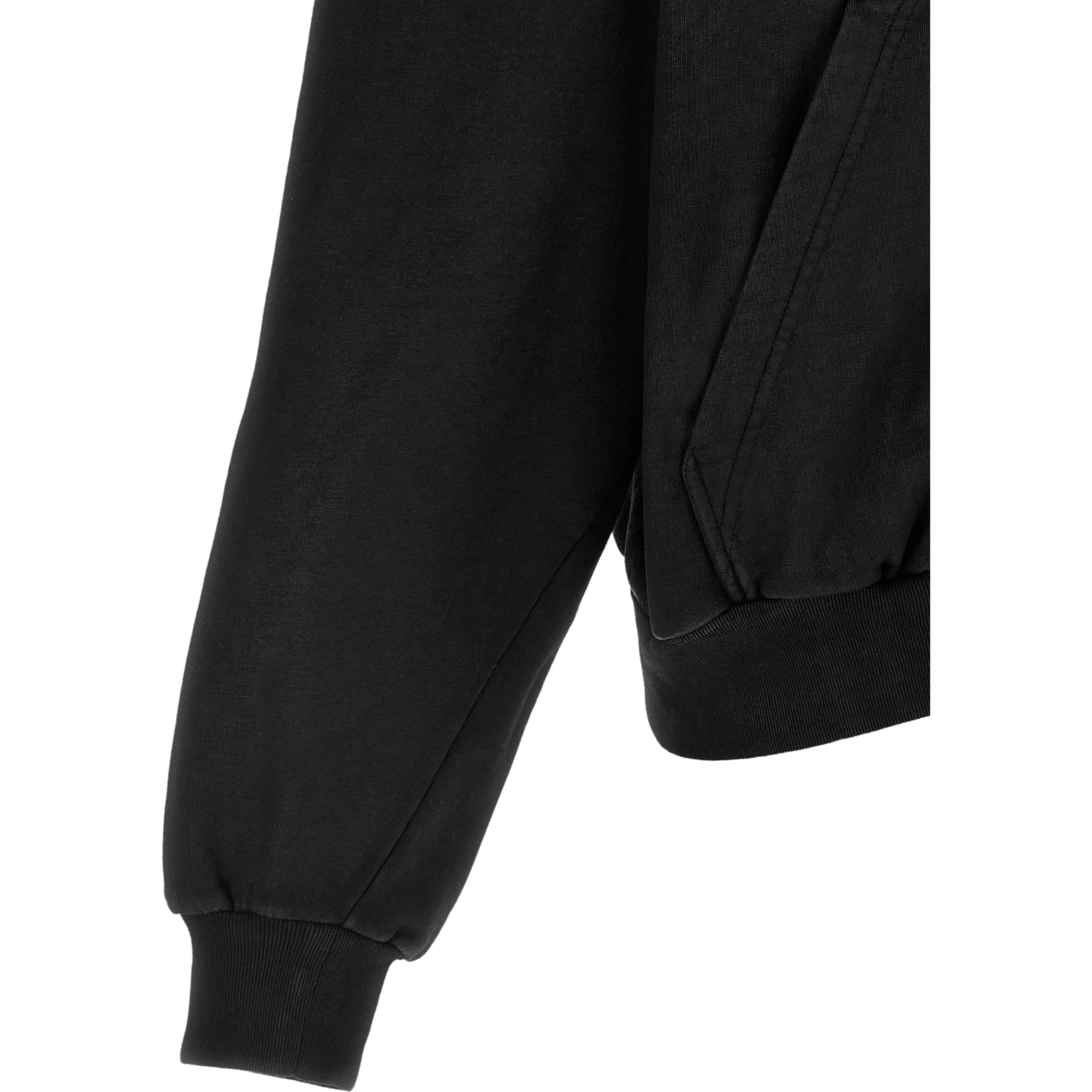 Black Cotton Sweatshirt