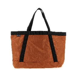 Orange Nylon Tote Bag
