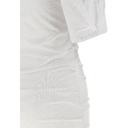 White Cotton Short Dress