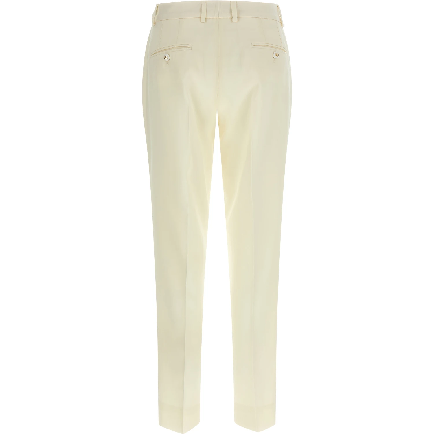 White Virgin Wool Dress Pants