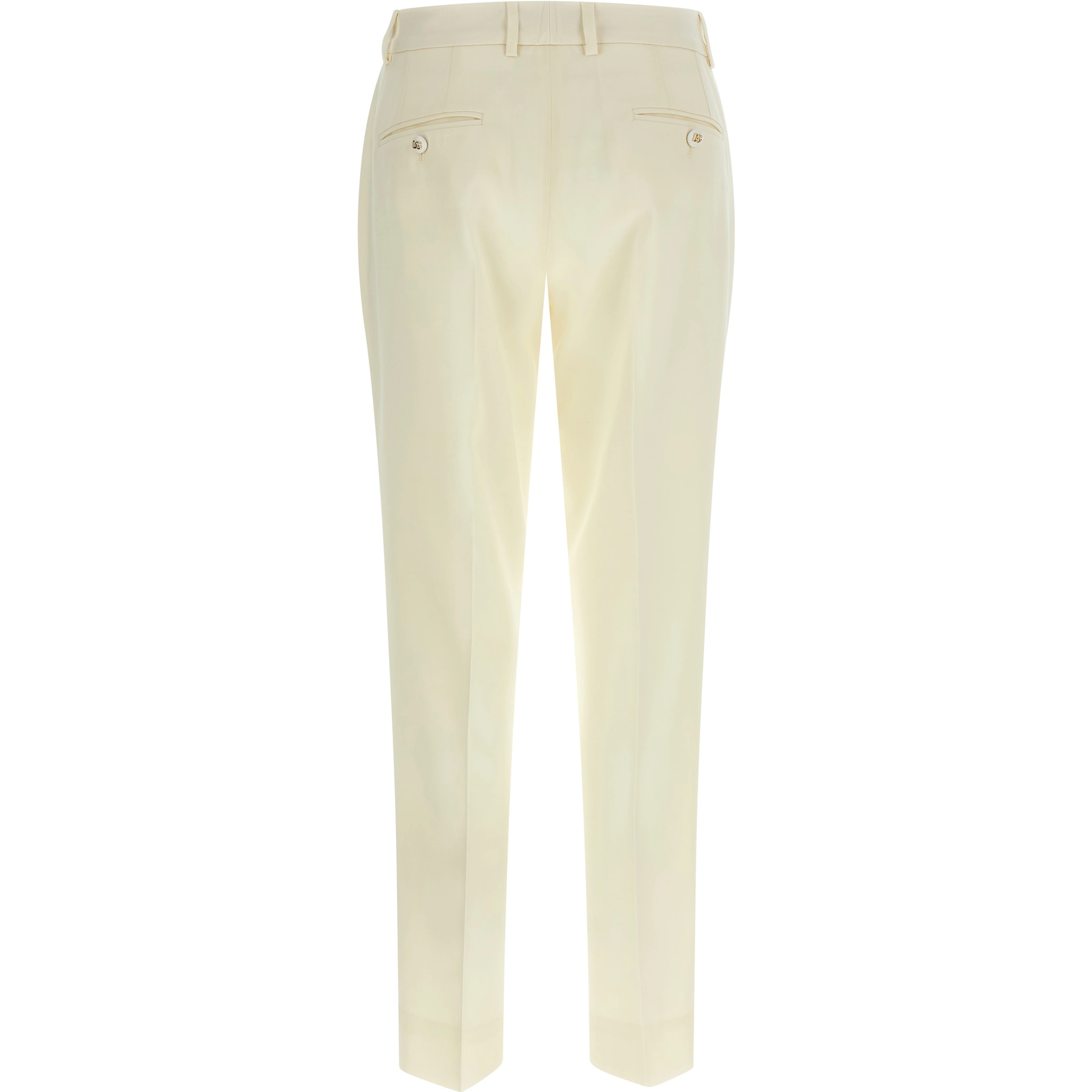 White Virgin Wool Dress Pants