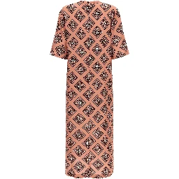 Multicolor Silk Long Dress