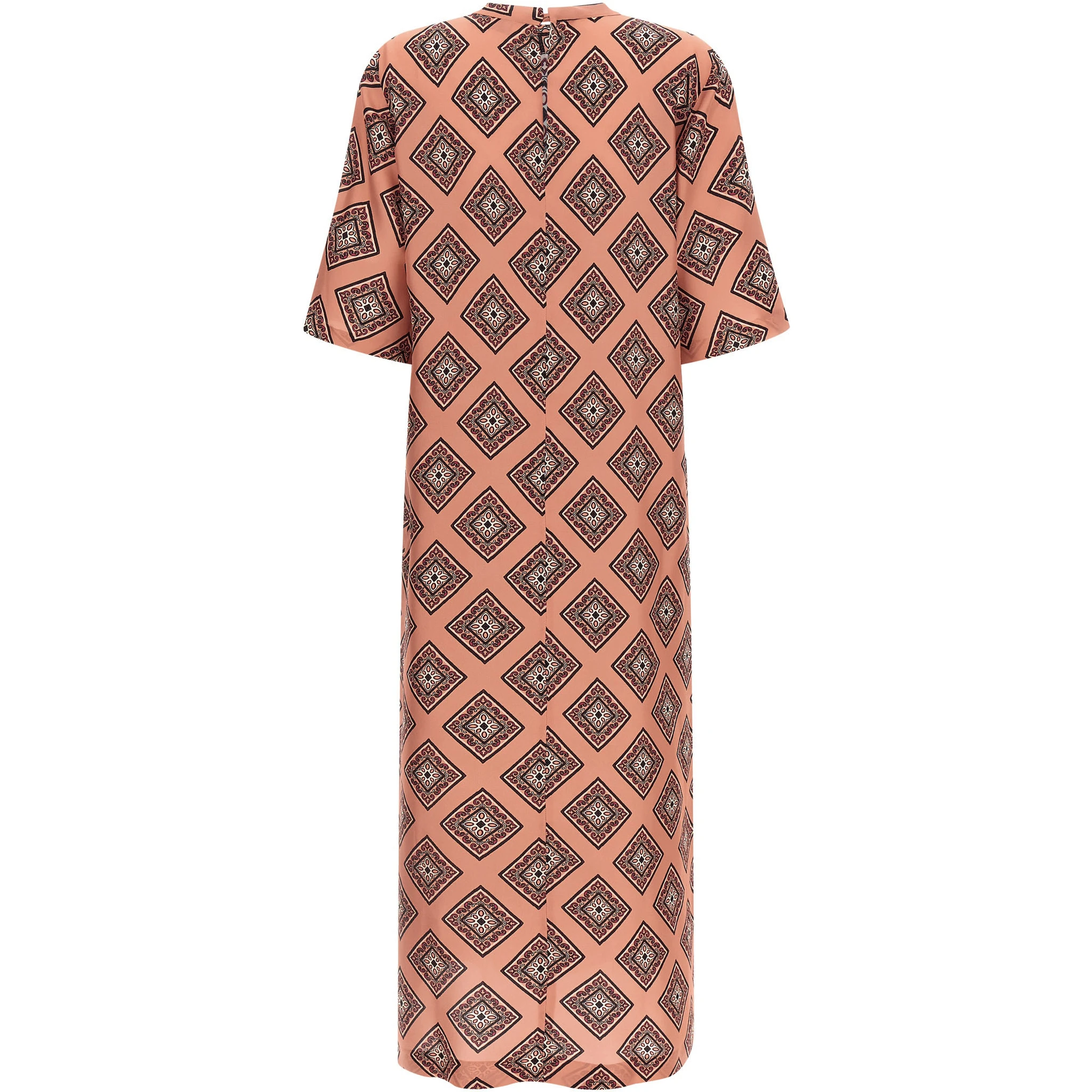 Multicolor Silk Long Dress