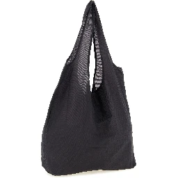 Gray Nylon Tote Bag