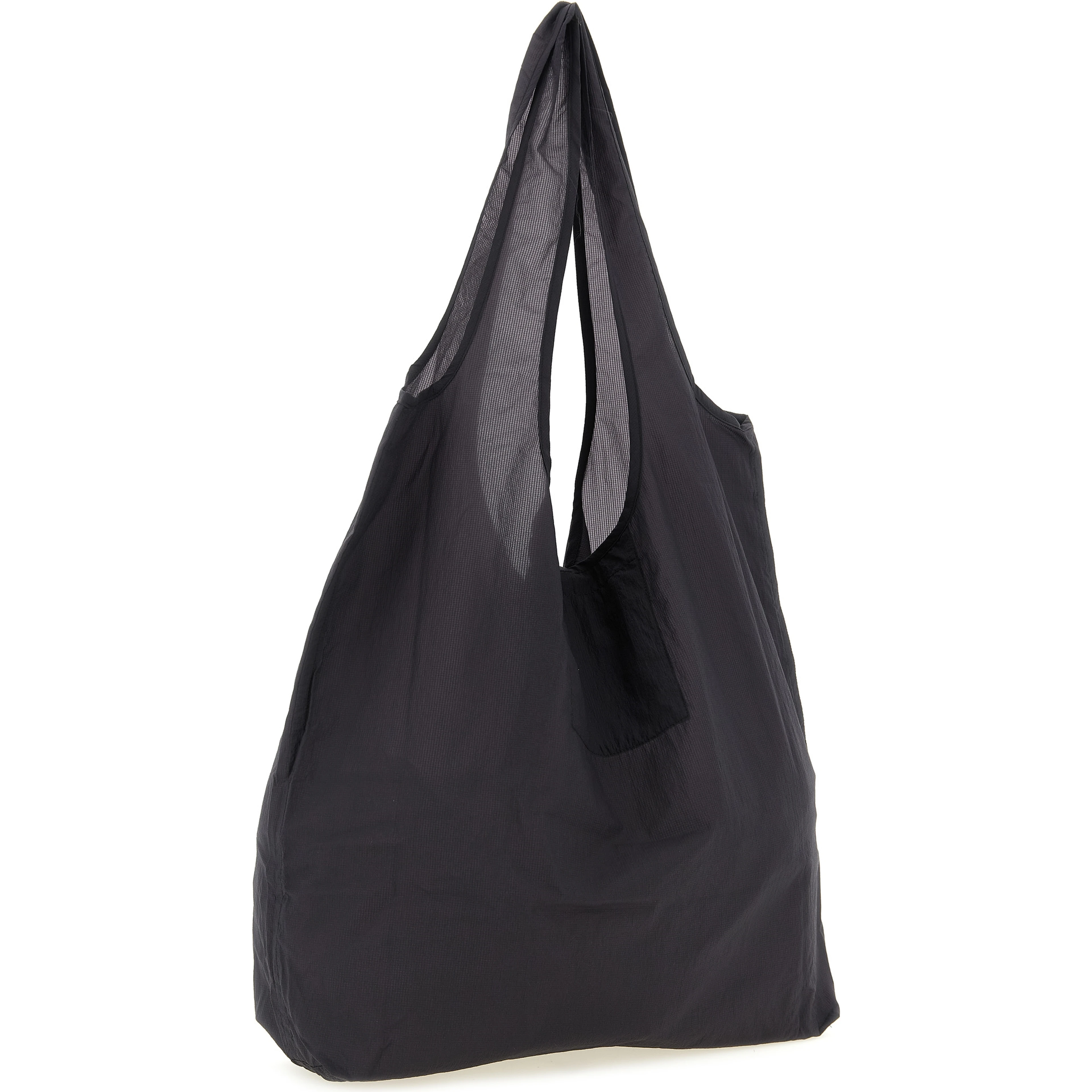 Gray Nylon Tote Bag