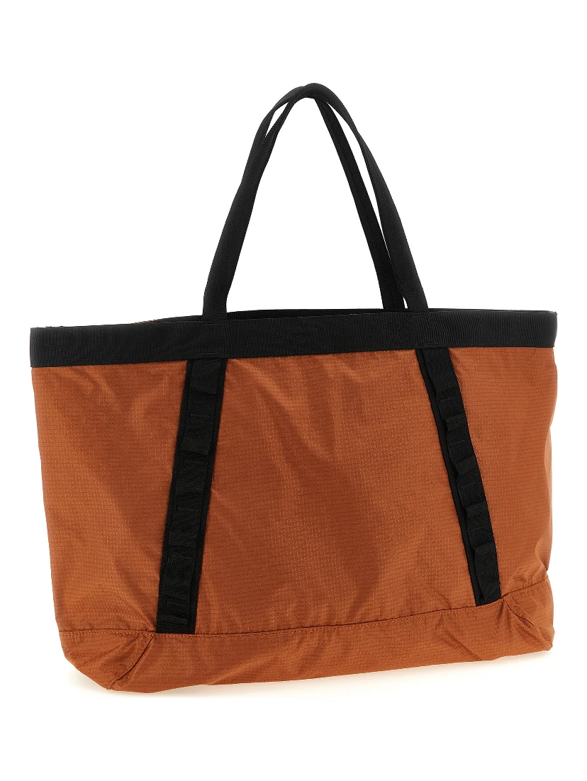 Orange Nylon Tote Bag