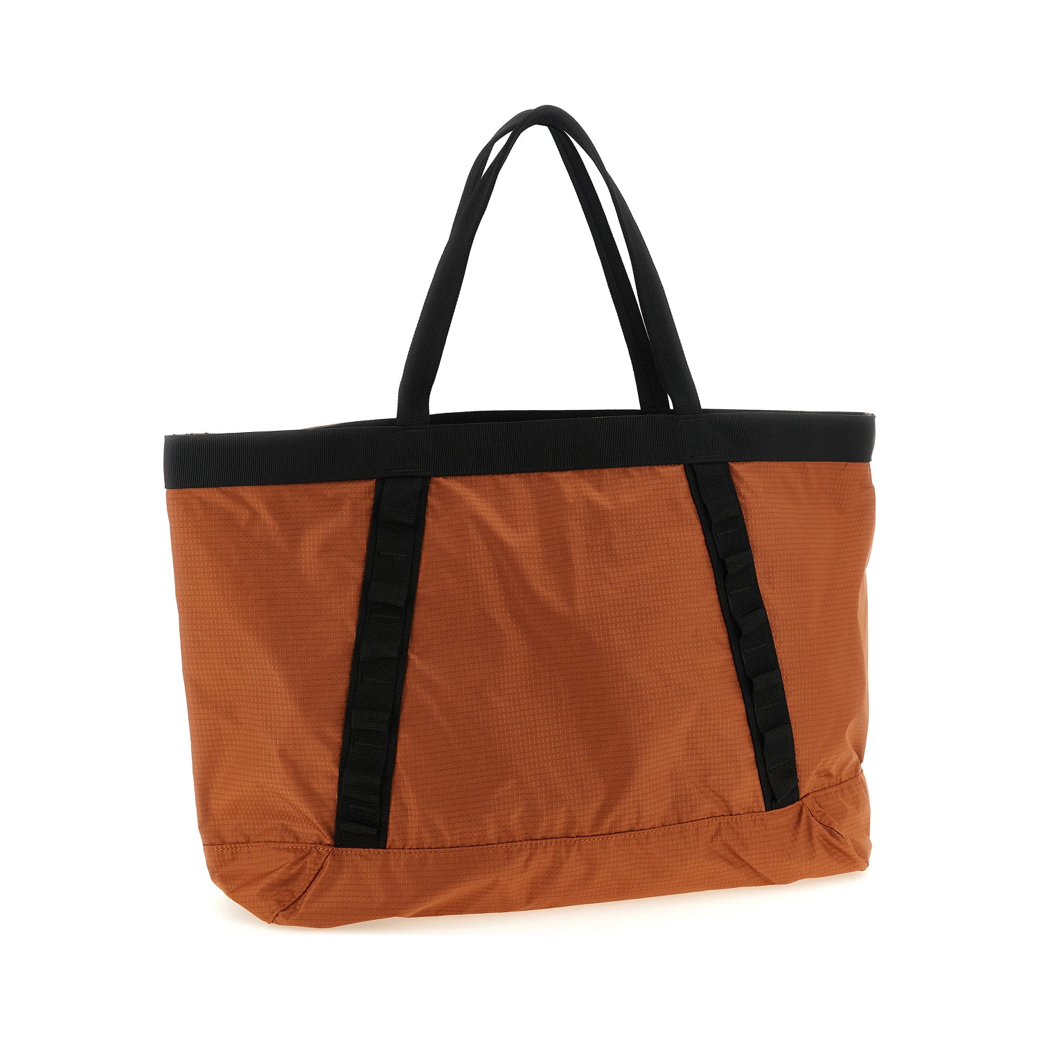 Orange Nylon Tote Bag