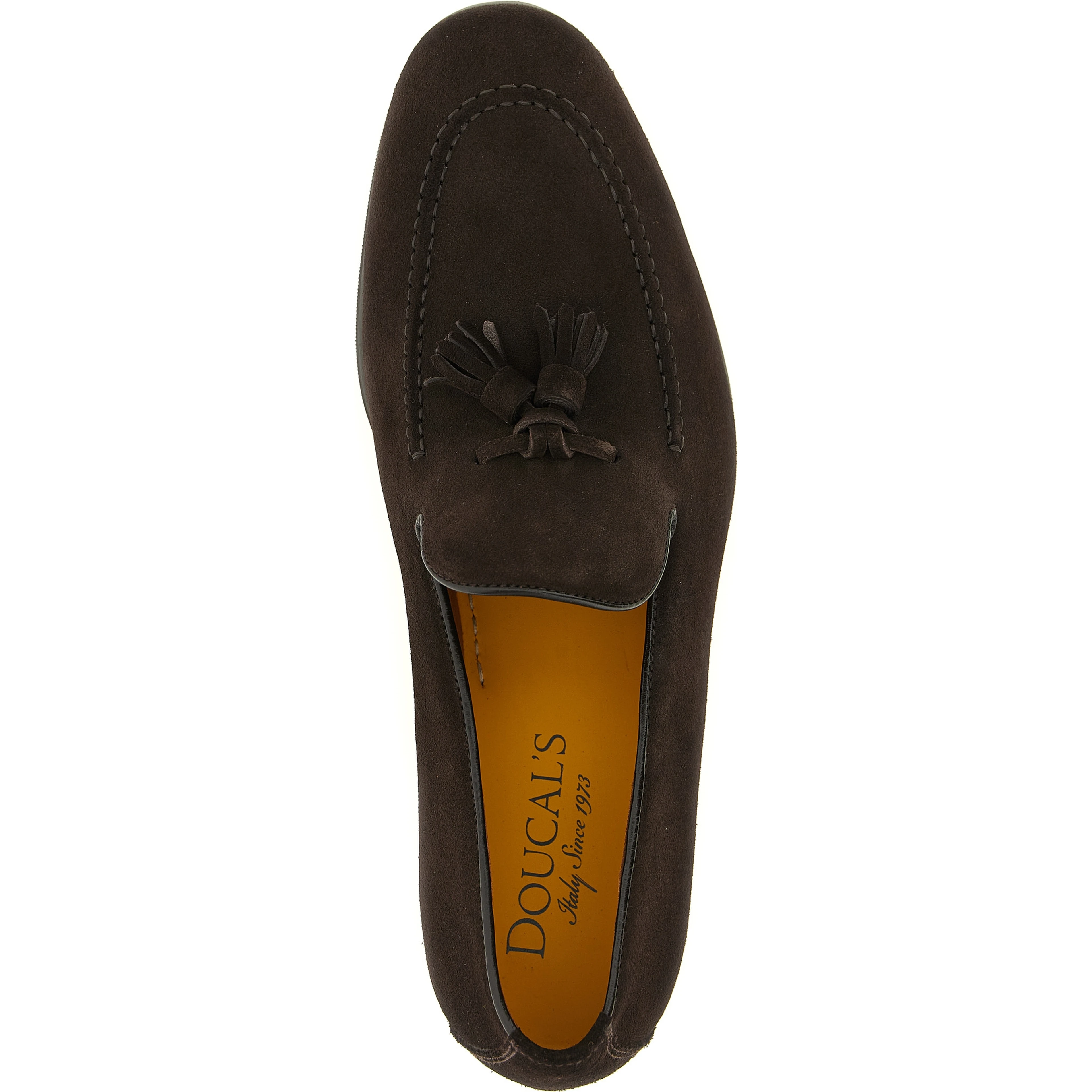 Brown Calfskin Slip-On Loafers