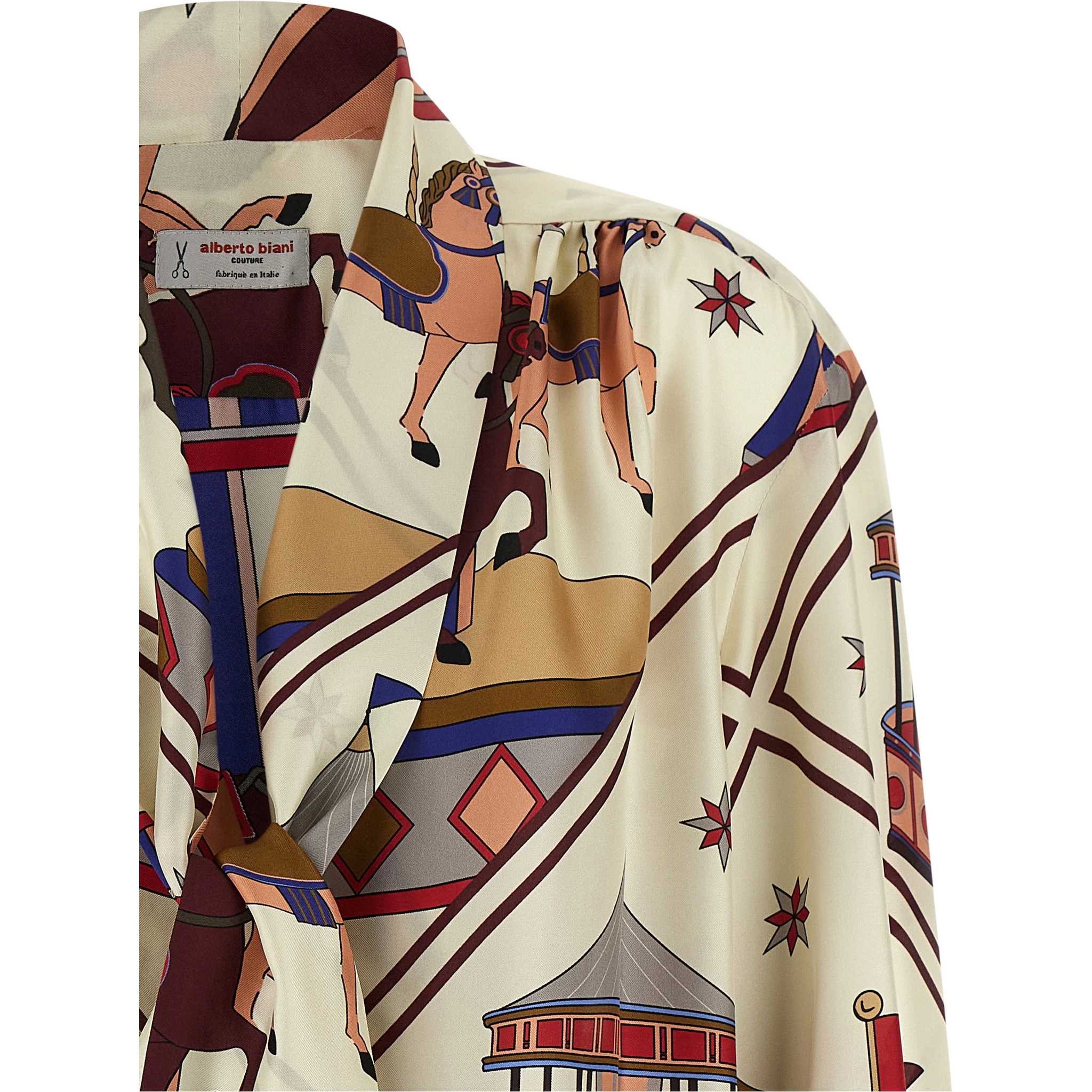 Multicolor Silk Blouse