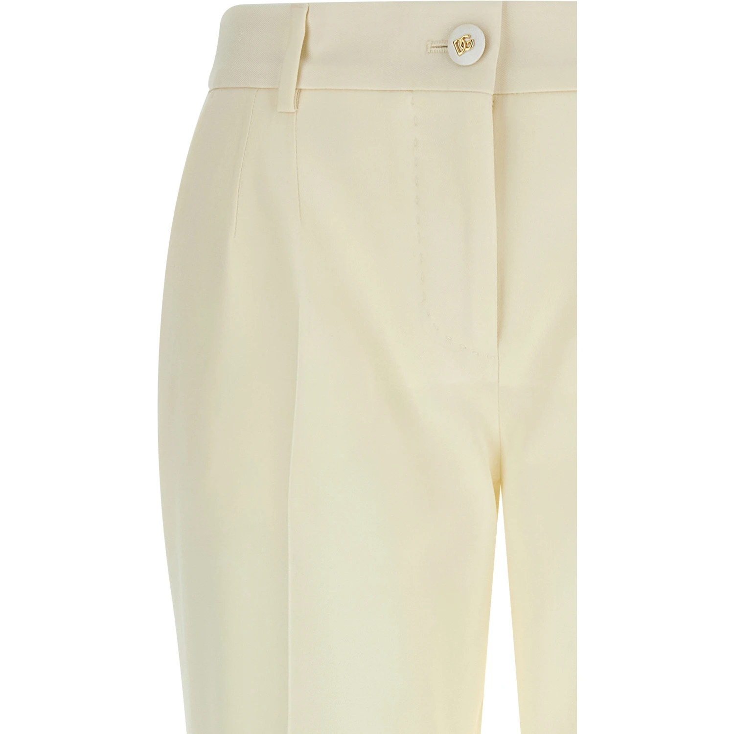 White Virgin Wool Dress Pants