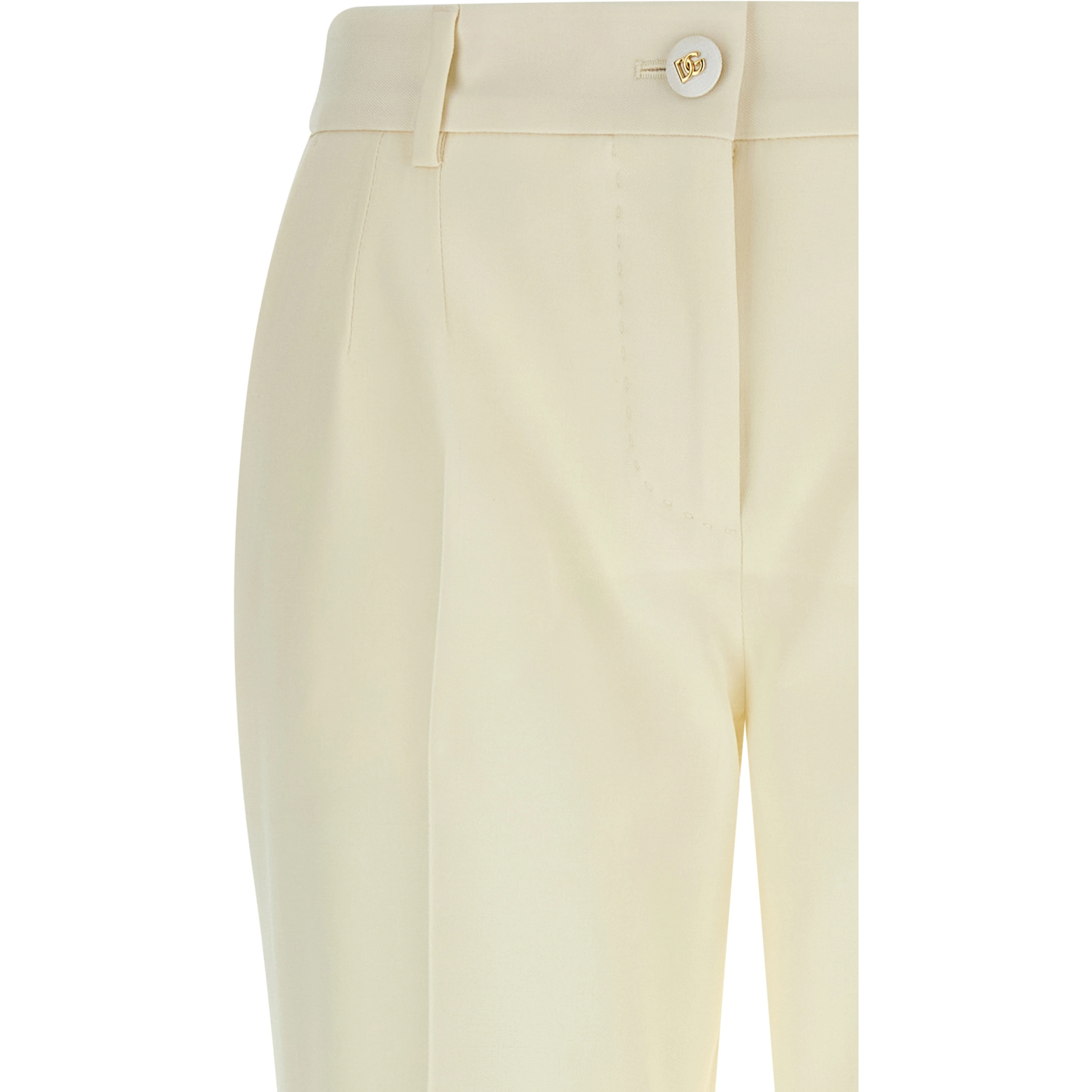White Virgin Wool Dress Pants