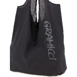 Gray Nylon Tote Bag