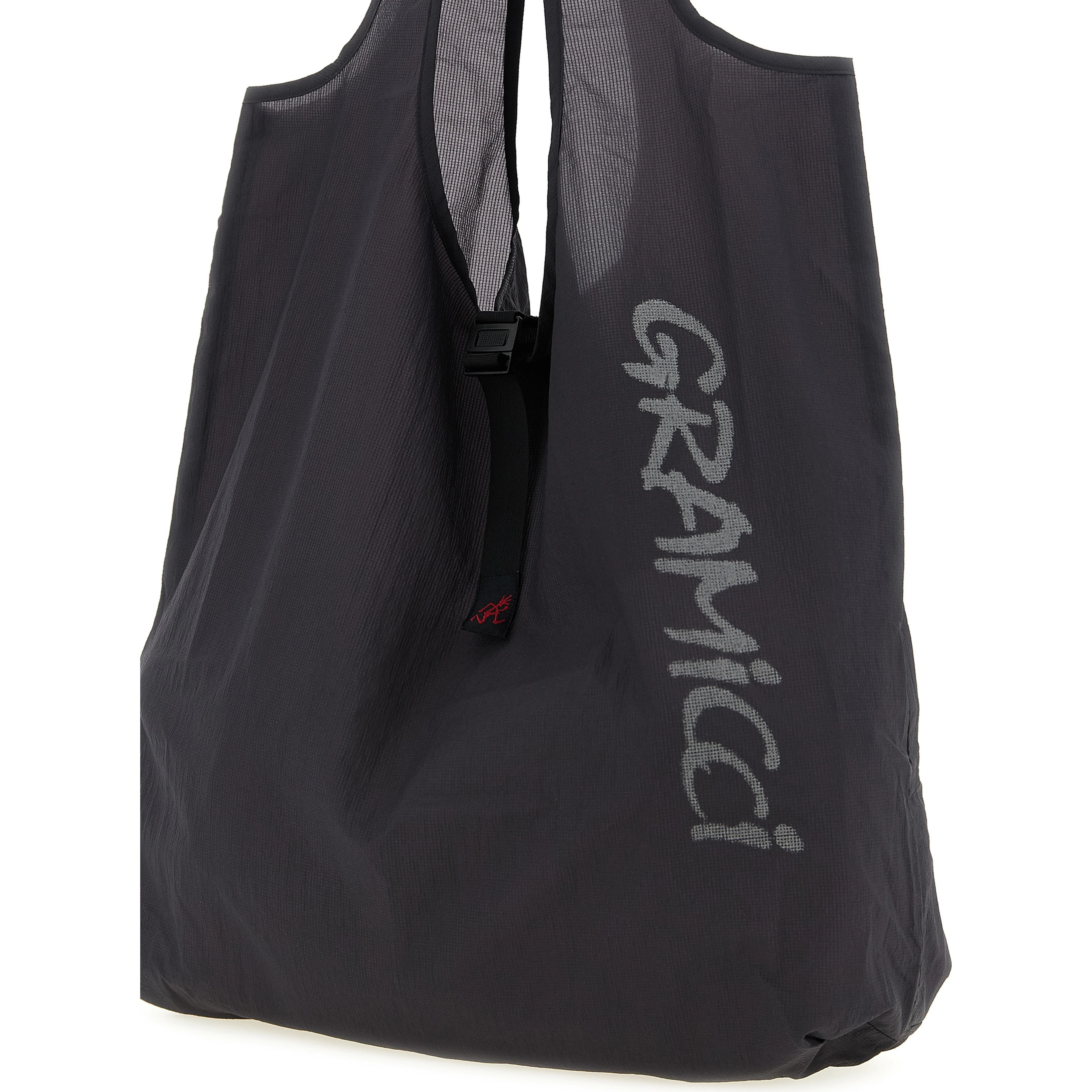 Gray Nylon Tote Bag