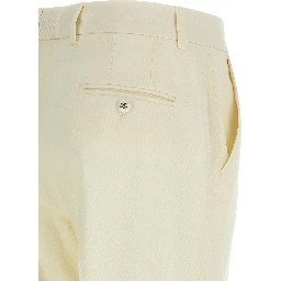 White Virgin Wool Dress Pants