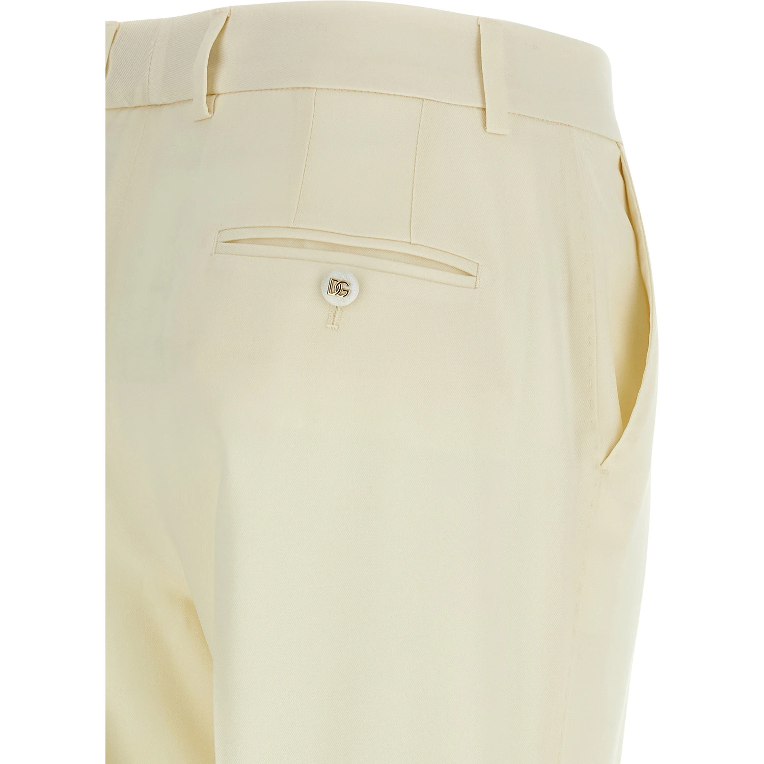 White Virgin Wool Dress Pants
