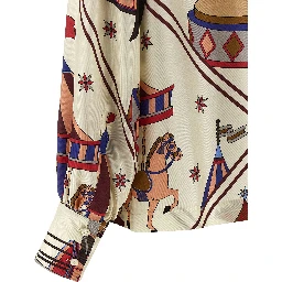 Multicolor Silk Blouse