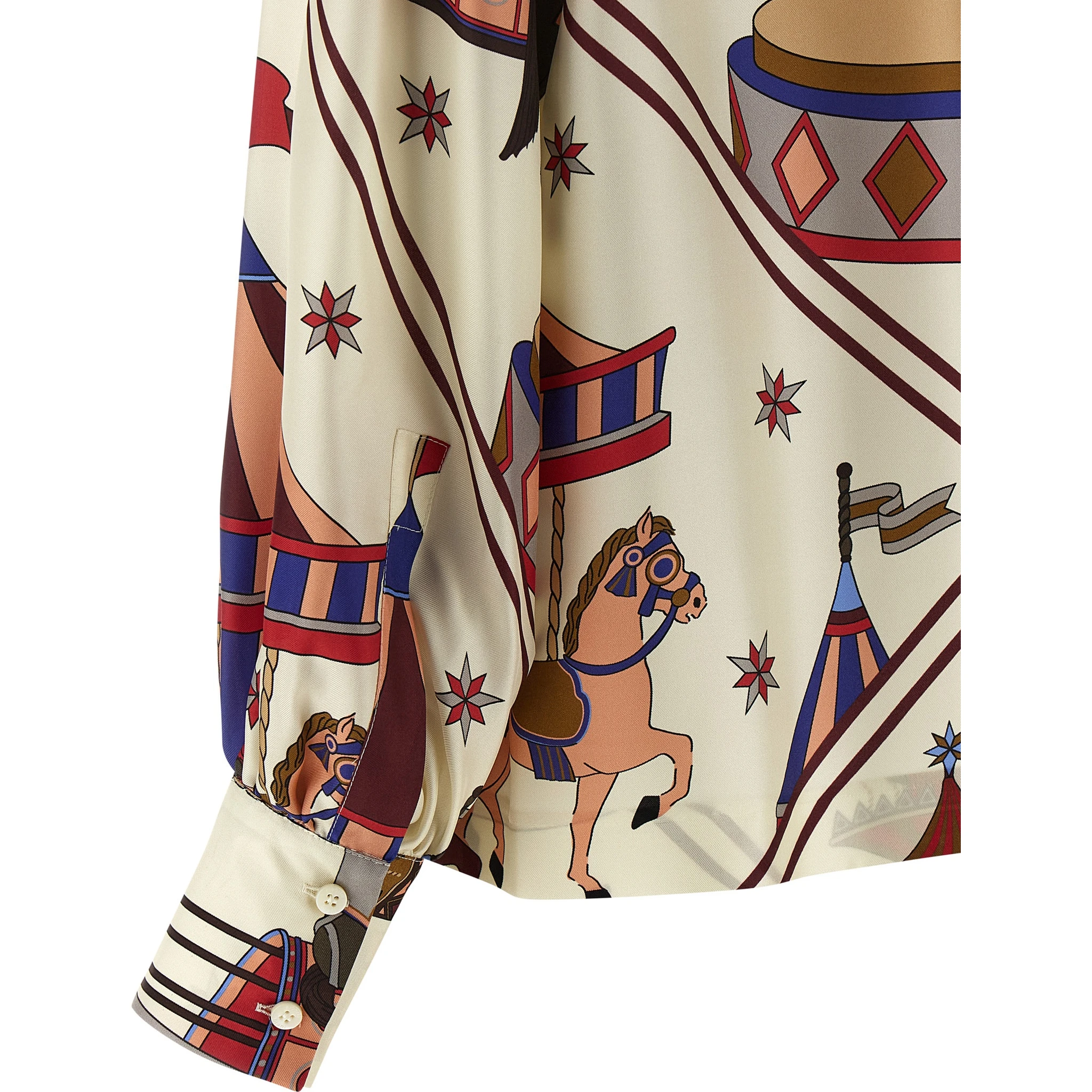 Multicolor Silk Blouse